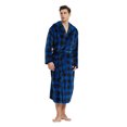 thumbnail image 3 of VULCANODON Mens Robe with Hood, Fleece Bathrobe Plush Robes for Men, 3 of 4