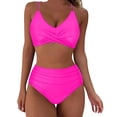 thumbnail image 2 of LSLJS Mode Bikini Sans Manches pour Femmes Ensemble Maillot de Bain Rehausseur Rembourré Maillot de Bain de Plage, Maillots de Bain Bikini pour Femmes, 2 of 6