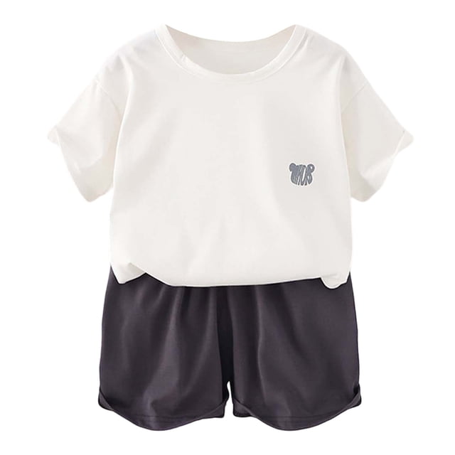 Ensemble de Pyjama pour Ado Fille, Col Rond Décontracté, Doux et Confortable, Pyjama d'Été, Tenue de Nuit, Pyjama pour Filles 12-13 Ans