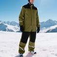 thumbnail image 4 of Timegard Rompers for Women 1 Piece Winter Outdoor Warm Snowsuits Ski Suits Windproof Jumpsuits for Men, 4 of 7