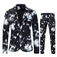 thumbnail image 1 of TIMIFIS Mens 2 Piece Print Suit Floral Partys Dress Jacket Slim 2 Button Blazer PantsFall, 1 of 9