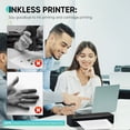 thumbnail image 3 of Thermal Printer, 2600mAh Battery, 300 dpi Wireless Printer Support US Letter & A4 for Travel, Inkless Portable Bluetooth & USB Printer, Compatible with IOS Android MacOs Windows, 3 of 12