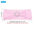 thumbnail image 2 of Unique Bargains 14'x5' Stretch Chair Sashes Bows Chair Bands Sashes with Buckle Slider Pink 25 Pack, 2 of 5