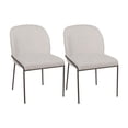 thumbnail image 1 of CorLiving Blakeley Set of 2 High Back Upholstered Indoor Dining Chairs with Metal Legs, 1 of 9
