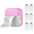 thumbnail image 1 of Mini Imprimante Portable M3 - Imprimante Thermique de 2 Pouces pour Notes, Images, Pages Web et Textes, Résolution de 200 Dpi, Batterie Rechargeable Intégrée, Couleur Rose, Comprend 6 Rouleaux de Papier Thermique, 1 of 7