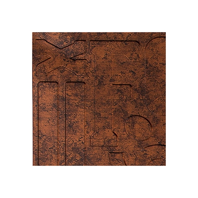 Fasade 12" x 12" Alphabet Moonstone Copper Wall Panel Sample
