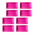 thumbnail image 1 of 8 Pieces Disposable Plates Durable Party Paper Plates for Cafe Dining Baking Rose Red, 1 of 8