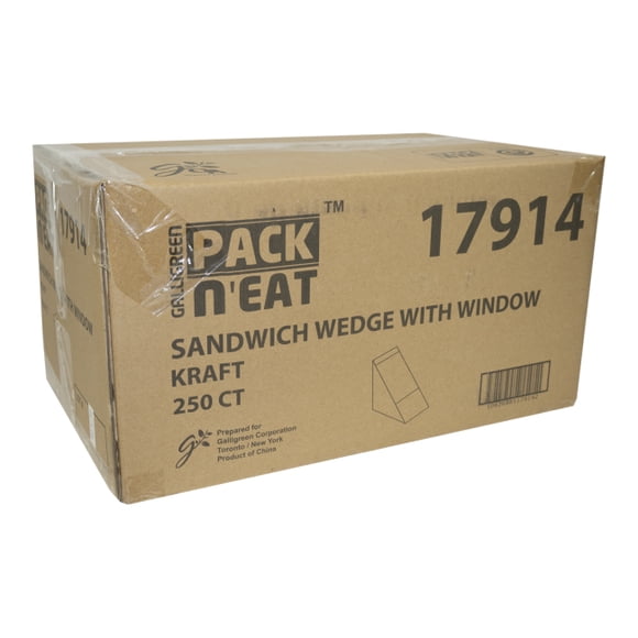 Pack N Eat PSP 4.75 in Sandwich Wedge with Window, 250 count