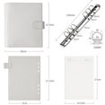 thumbnail image 3 of Moterm A5 Luxe Rings Planner - Genuine Leather Binder Organizer (30mm Ring, Pebbled-Cream), 3 of 7