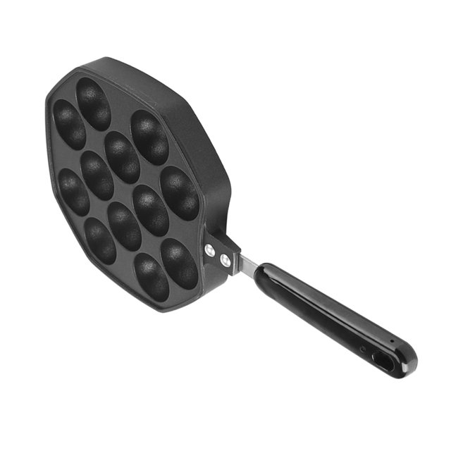 12 Cavities Aluminum NOn Stick Takoyaki Grill Pan Plate Octopus Ball Pancake Maker Baking