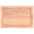 thumbnail image 2 of vidaXL Bathroom Countertop Light Brown 60x40x(2-4) cm Treated Solid Wood, 2 of 5