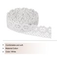 thumbnail image 3 of Unique Bargains Lace Trim Ribbon 30 Yards 1 Inch Cotton Elastic Trim for Craft,Gift Wrappers,Headbands,White Style 11, 3 of 5