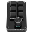 thumbnail image 4 of Mini Clavier, Clavier Mécanique à une Main Résistant à la Poussière et à Haute Résistance, Portable, Fonctionnement Simple, Résistant à l'Usure avec Bouton pour Laboratoire pour Bureau Noir Blanc, Noir Mat, 4 of 8