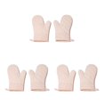 thumbnail image 3 of QualitChoice 1 Paire de Gants de Four en Polyester Mitaines Résistantes à la Chaleur pour Micro-Ondes de Cuisine Rose 3Ensemble, 3 of 6
