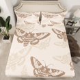 thumbnail image 2 of Erosebridal Gothic Moth Sheet Set Queen, Skull Bedding Sets Queen Size, Mandala Style Decor 4-Piece, 2 of 7