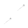 thumbnail image 4 of Langgg Portable And Durable Stainless Steel Teaspoon For Office Stirring Office Stirring Spoon Teaspoon silver spoon 2Set, 4 of 6