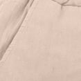 thumbnail image 5 of WRKEKC Casual Pants for Men Cotton Linen Drawstring Elastic Waist Linen Pants Solid Color for Comfort Wear, 5 of 5