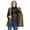 Army Green, variant on Women Winter Fleece Hooded Thicken Parka Casual Long Sleeve Zipper Button Down Overcoat Jacket Trench Coat Outerwear