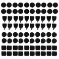 thumbnail image 4 of 80Pcs High Heel Tip TPU Polyurethane Iron Mute Convenient Comfortable Shoes Repairing Accessories, 4 of 14