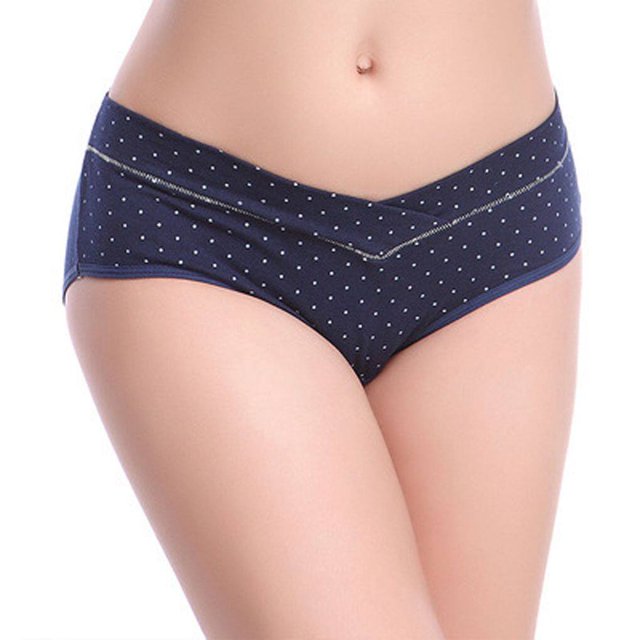 3 Pcs Culottes de Maternité en Coton en Forme de U Taille Basse pour Femmes Enceintes 3 Pcs Culottes de Grossesse