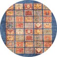 thumbnail image 1 of Ahgly Company Indoor Round Abstract Purple Abstract Area Rugs, 5' Round, 1 of 6