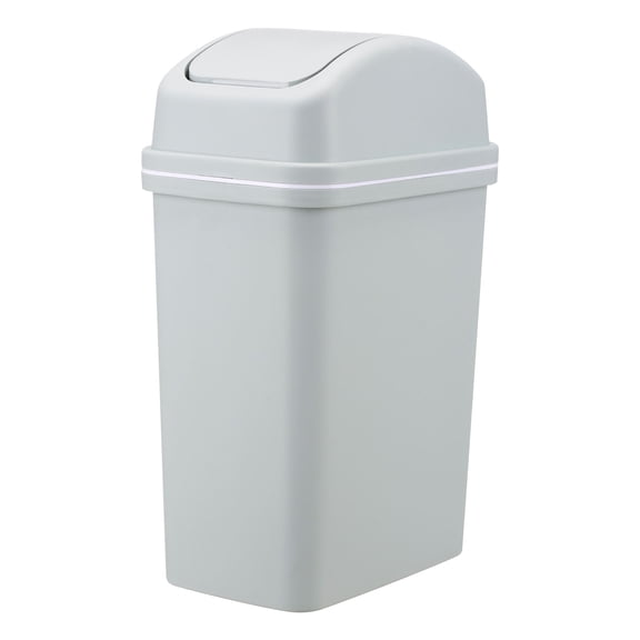 TopLLC Household Garbage Cans Living Room Kitchen Seam Thickened Shaking Lid Press Large Capacity Plastic Cream Wind With Lid Garbage Cans garbage bin