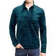 thumbnail image 1 of KIHOUT Chandails Molletonnés de Printemps et d'Hiver pour Hommes, Chandails Molletonnés Unis à Col Roulé à Fermeture Éclair à Manches Longues pour l'Extérieur, Hauts de Base T-, Taille P-2TG, 1 of 6