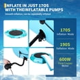 thumbnail image 2 of Inflatable Water Trampoline, 10FT 15FT, Floating Water Trampoline for Adults for Lake Pool Ocean, w/ 4-Step Rope Ladder/Mooring Ropes/Infatable Nozzles/Reversible Air Pump/Anchor Bags, 2 of 7