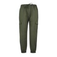 thumbnail image 1 of Faithtur Men? s Trousers, Solid Color High Waist Pants with Multiple Pockets, 1 of 10