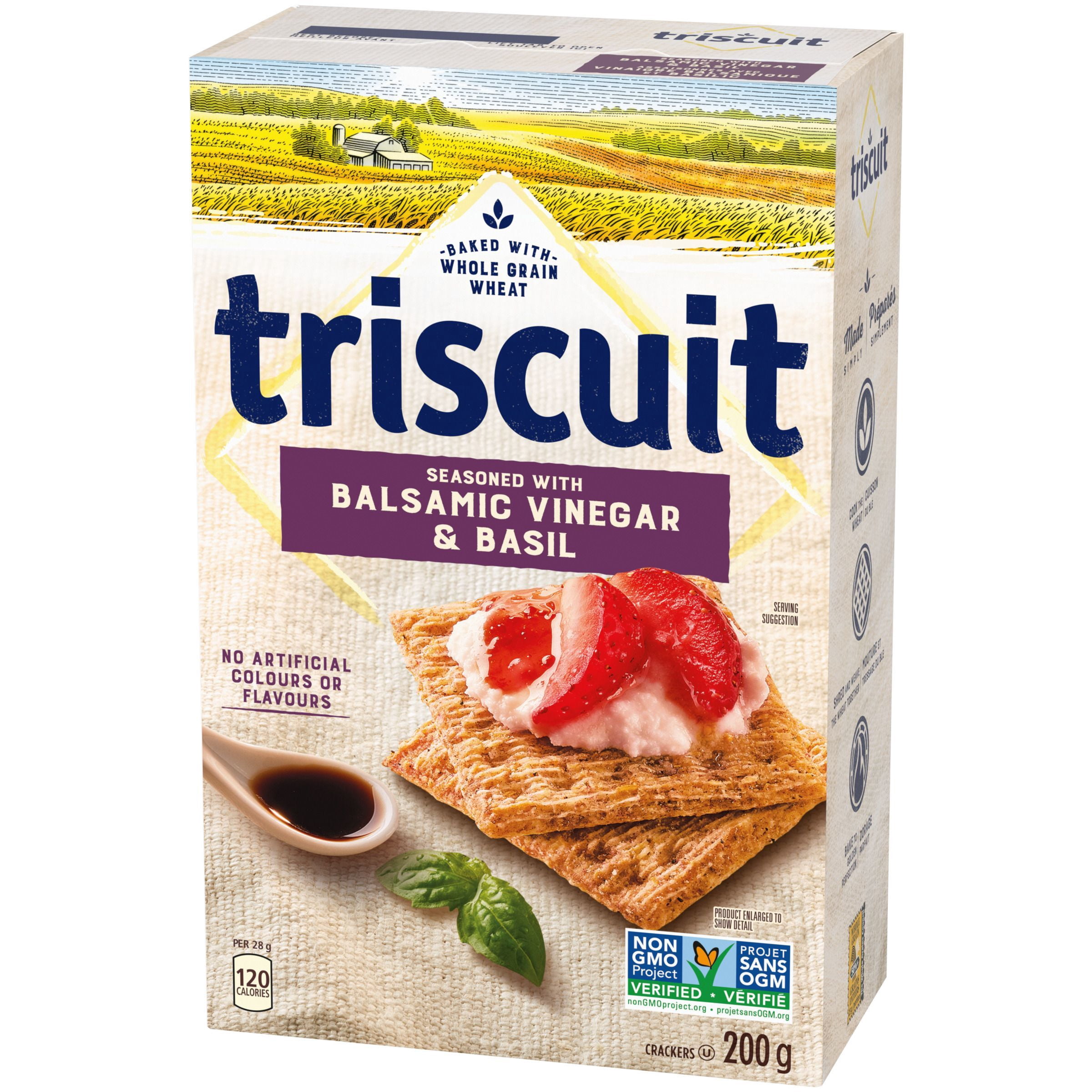 TRISCUIT Vinaigre Balsamique et Basilic Craquelins