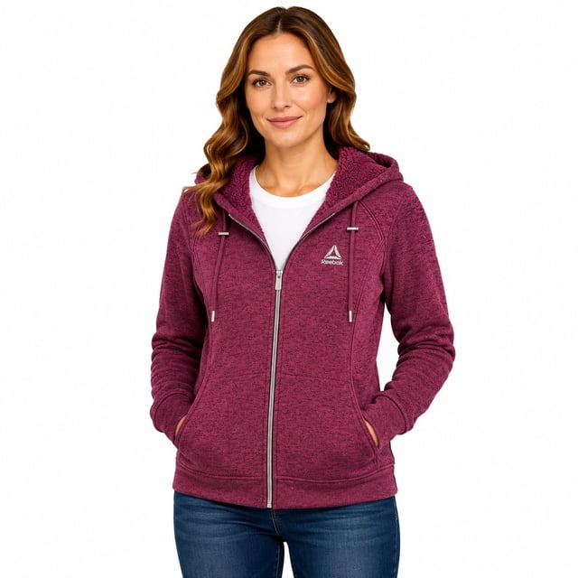 Reebok Women's Sweater Fleece Jacket, Sizes XS-XXL