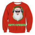 thumbnail image 1 of Pull de Noël en Tricot à Manches Longues Pull Imprimé Noël Sweat Couple, 1 of 2