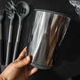 thumbnail image 3 of Purpose Kitchen Cookware Set 11 Piece Food Grade Silicone And Stainless Steel With Rotating Storage Bucket For Efficient Cooking And Organization, 3 of 7