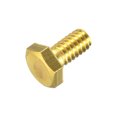 thumbnail image 1 of Unique Bargains Brass Hex Bolts, 1/4-20x1/2' 1 Pack Fully Thread Grade 4.8 Machine Screws, 1 of 4