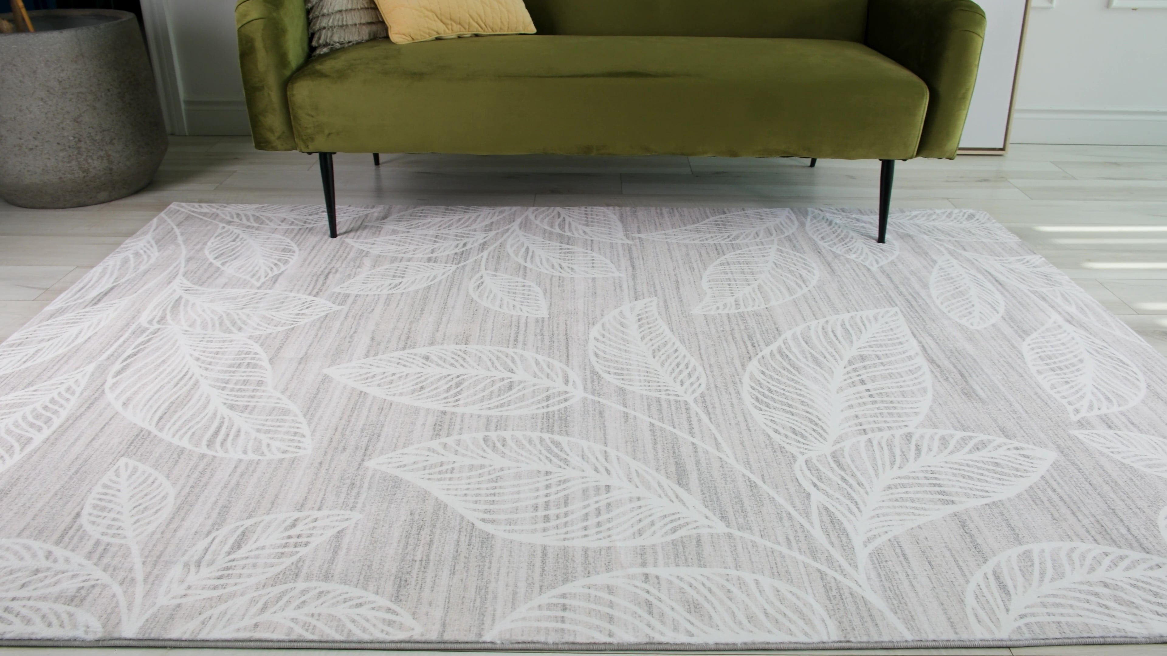 Tapis d'intérieur floral moderne Rug Branch