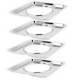 thumbnail image 2 of 4Set Stainless Steel Square Gas Range Drip Pan for Cooking 11.8x11.8x0.5in, 2 of 9
