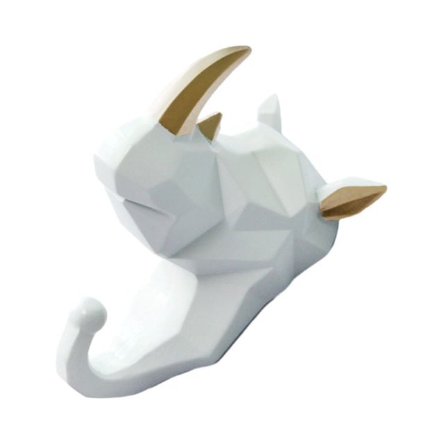 Wweixi Coat Hooks Easy To Install And Wide Application For Added In Daily Life White gold (rhino) 1Set