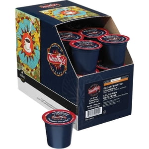 Timothy'sTM Café colombien décaféiné, velouté - 24/Pack
