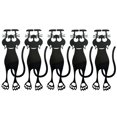 thumbnail image 1 of Cat 5PCS Black Kitten Cat Plastic Bookmarks Hollow Kitten Bookmarks Lovely Durable 3D Animal Bookmarks, 1 of 7
