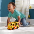 thumbnail image 2 of ​Fisher-Price Little People Toddler Toy School Bus Musical Push-Along Vehicle with 2 Figures for Kids Ages 1+ Years, Multilanguage Version, 2 of 6