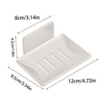 thumbnail image 3 of Vaidha Soap Box Wall Mounted Perforated Home Bathroom High-end Drainage Soap Storage Rack Bathroom Storage Box Stainless Steel 2 Sets, 3 of 7