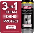 thumbnail image 1 of Weiman Stainless Steel Cleaner and Polish Wipes, 30 Count, Finger Print Resistant Polish, 1 of 5