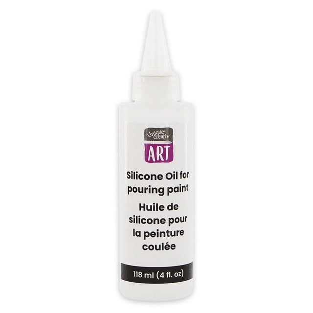 UNIQUE CREATIV ART Silicone Oil Additive for Fluid-Art Cells, 118 mL (4 oz)