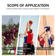 thumbnail image 4 of YOSADIER 4Pcs Elastic Red Soccer Captains Armbands with Clear Printing for Sports, 4 of 5