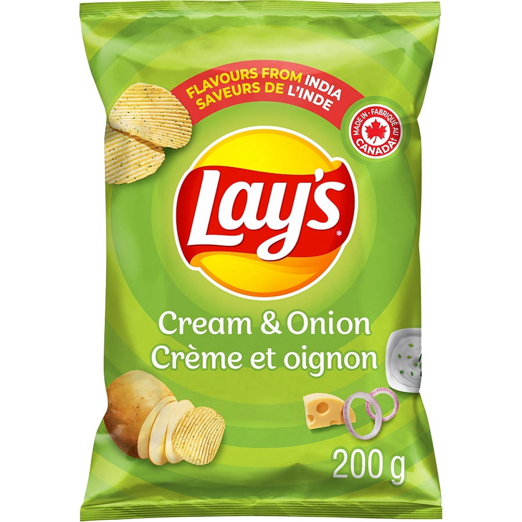 Lay's Cream & Onion Ridged flavoured Potato Chips
