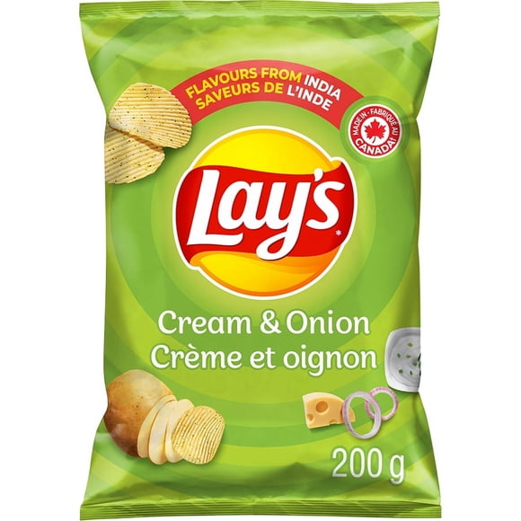 Lay's Cream & Onion Ridged flavoured Potato Chips