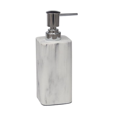 hometrends Faux Marble White Lotion Dispenser, Soap Dispenser, 1 sandstone lotion pump, soap pump for kitchen, bathroom or hotel