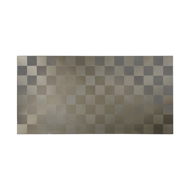 FASÄDE Easy Installation Quattro Brushed Nickel Wall Panel (4' x 8' Panel)