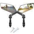 thumbnail image 1 of Bicycle Rearview Mirror Adjustment For 360 Rotation Adjustment For Single Bike Bicycle Electric Bike Motorcycle Reflector Black pair, 1 of 9