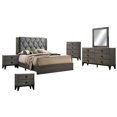 thumbnail image 1 of Madelyn Noyer 6pc Cal King Chambre Ensemble avec des Sommets en Faux Marbre, 1 of 8